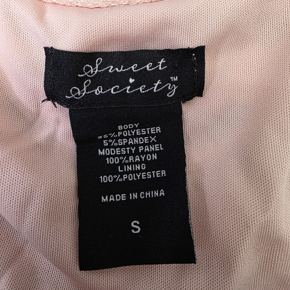 Sweet Society Pastel Pink Lace Coquette  Babydoll Short Top Juniors Size Small - Picture 13 of 15